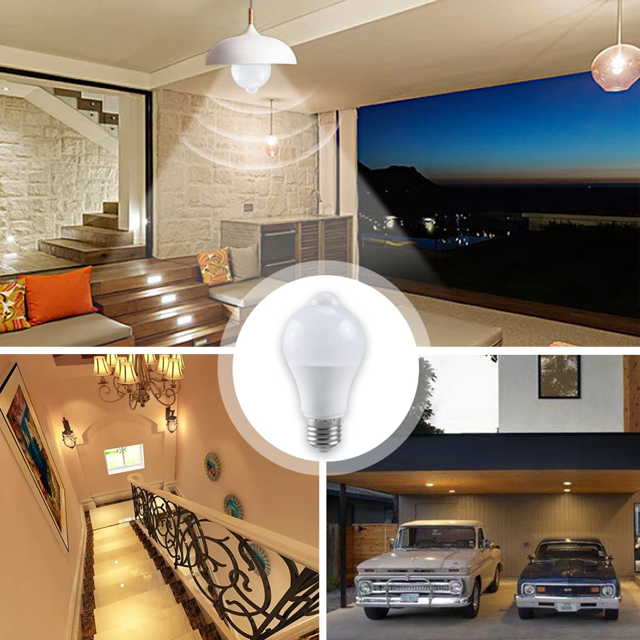 E27 B22 PIR Motion Sensor LED Light Bulb 220V 110V 12/18W Smart Bulb Motion Activated ON/OFF Home Lights Lamp With Motion Sensor
E27 B22 PIR Motion Sensor LED Light Bulb 220V 110V 12/18W Smart Bulb Motion Activated ON/OFF Home Lights Lamp With Motion Sensor