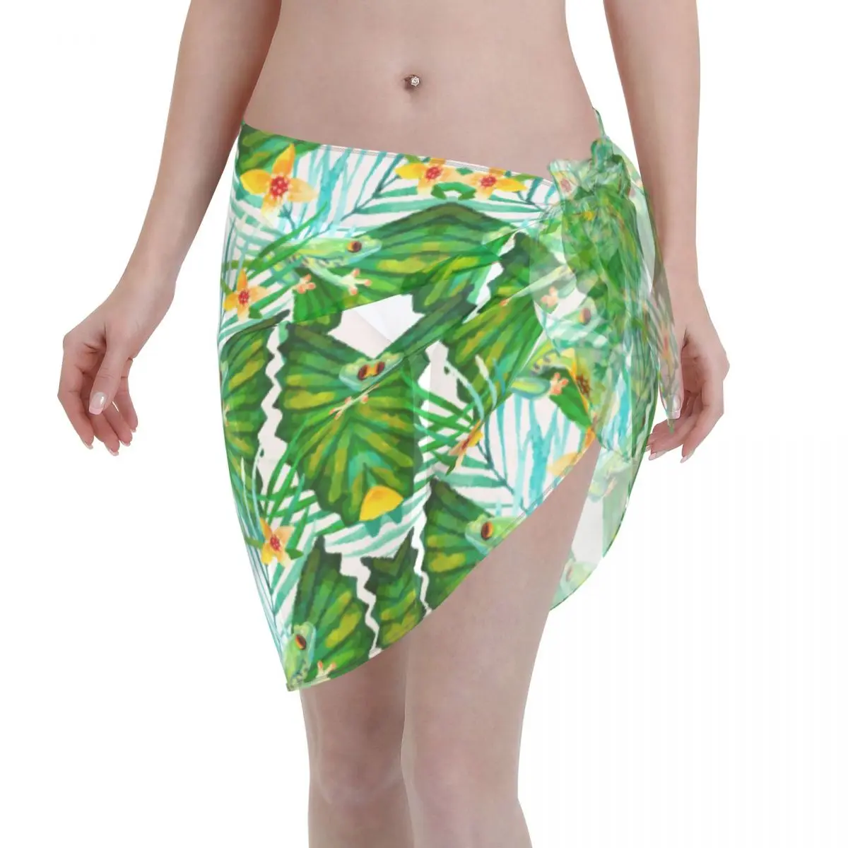 Женское прозрачное пляжное бикини, накидка на шарф, одежда для плавания, парео, саронг, летнее платье с цветами, лягушки, повседневное пляжно... 
Женское прозрачное пляжное бикини, накидка на шарф, одежда для плавания, парео, саронг, летнее платье с цветами, лягушки, повседневное пляжно...