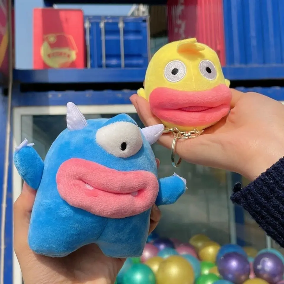 Lovely Funny Sausage Mouth Blame Keychain Cute Ugly Plush Monster Doll Pendant Keyring Women Man Bag Car Kids Gifts Accessories
Lovely Funny Sausage Mouth Blame Keychain Cute Ugly Plush Monster Doll Pendant Keyring Women Man Bag Car Kids Gifts Accessories