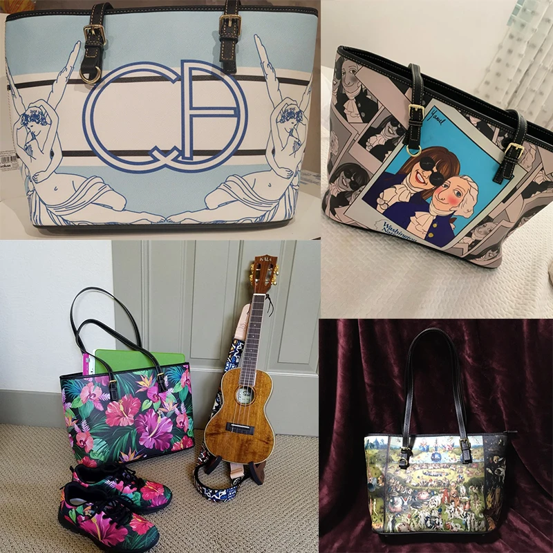 INSTANTARTS 3pcs Women Handbag Set Pu Leather Shoulder Bag Customized Logo Photo Creat Your Own Makeup Bag Purse Top-handle Bags
INSTANTARTS 3pcs Women Handbag Set Pu Leather Shoulder Bag Customized Logo Photo Creat Your Own Makeup Bag Purse Top-handle Bags