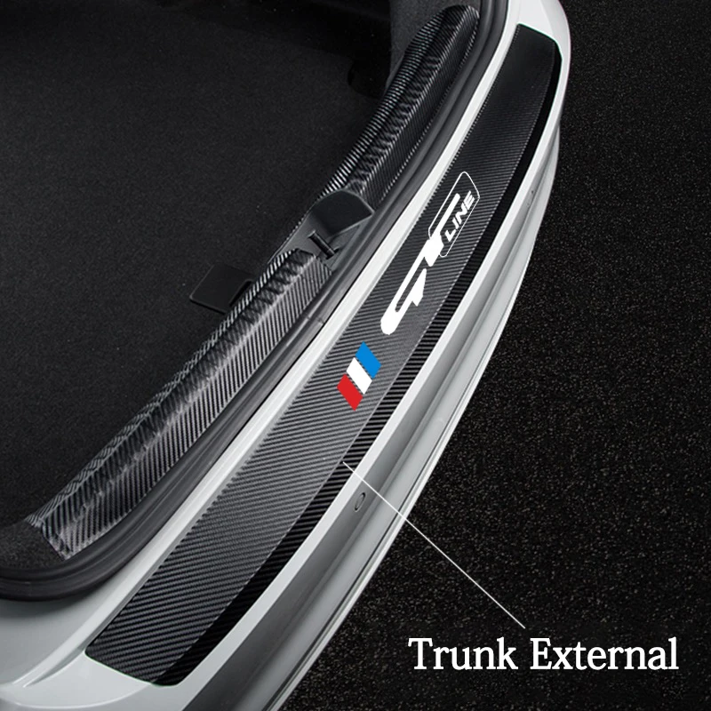 Carbon fiber Leather Car Rear Bumper Trunk Guard Plate Stickers for kia rio gt line 3 4 5 sportage 2020 gt line Car accessorie
Carbon fiber Leather Car Rear Bumper Trunk Guard Plate Stickers for kia rio gt line 3 4 5 sportage 2020 gt line Car accessorie