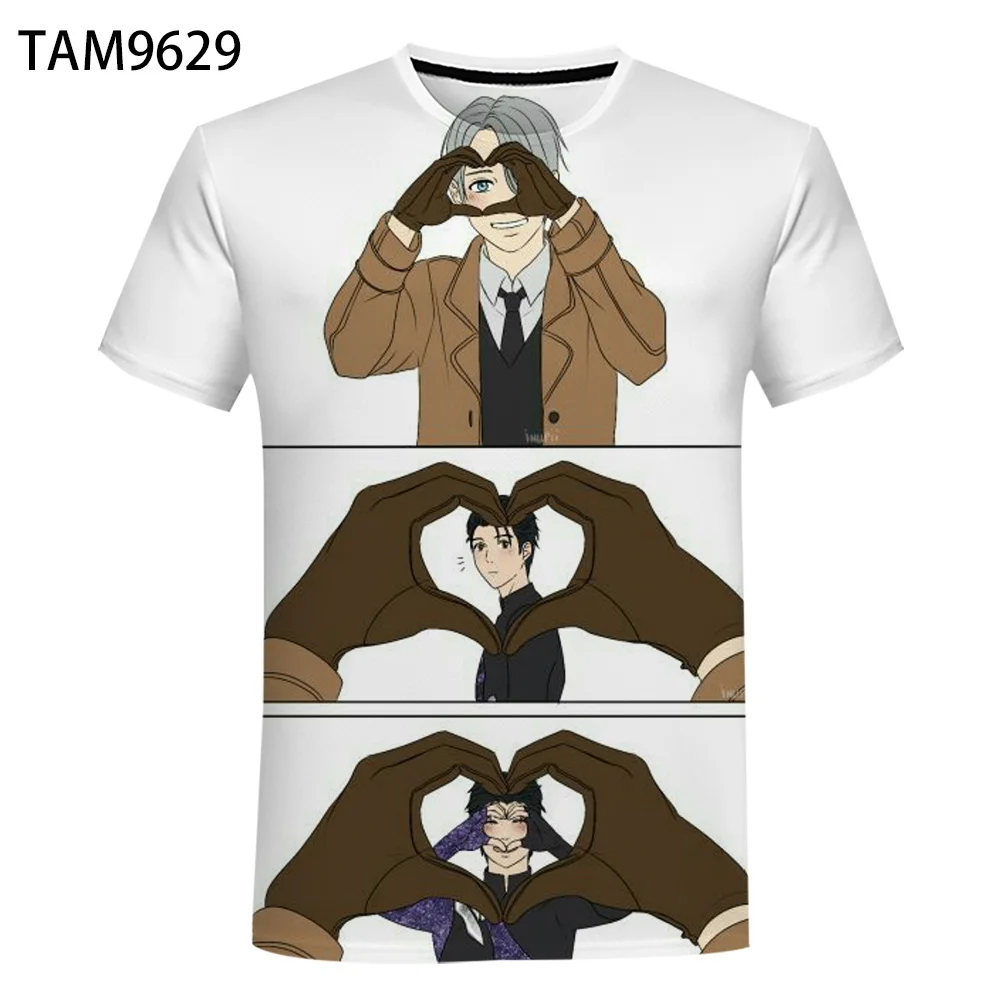 Fashion Funny Anime Men's Summer 3D T-shirt Harajuku Streetwear Characters Children Tops Yuri on Ice Boy's Cute Plus Size Tees
Fashion Funny Anime Men's Summer 3D T-shirt Harajuku Streetwear Characters Children Tops Yuri on Ice Boy's Cute Plus Size Tees