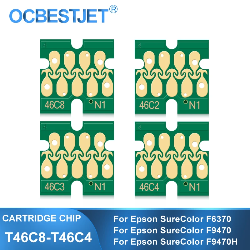 Чип чернильного картриджа T46C8 T46C2 T46C3 T46C4, для Epson SureColor F6370 F9470 F9470H, Φ, строчный чип одноразового использования
Чип чернильного картриджа T46C8 T46C2 T46C3 T46C4, для Epson SureColor F6370 F9470 F9470H, Φ, строчный чип одноразового использования