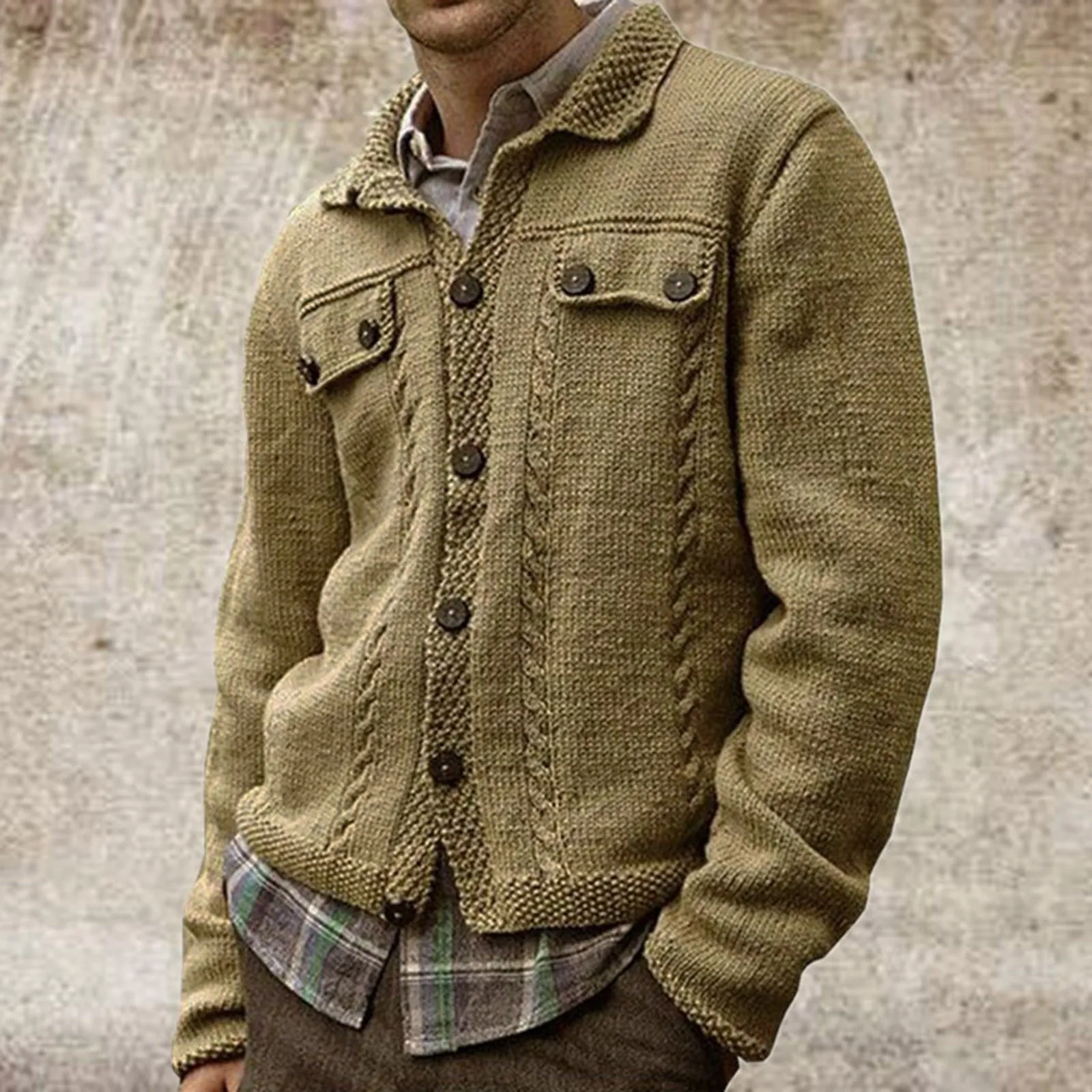 Autumn And Winter Men's Fashion Solid Colors Long Sleeve Loose Button Cardigan Warm Lapel Hooded Jacket Sweater Coat Outwear#g3
Autumn And Winter Men's Fashion Solid Colors Long Sleeve Loose Button Cardigan Warm Lapel Hooded Jacket Sweater Coat Outwear#g3