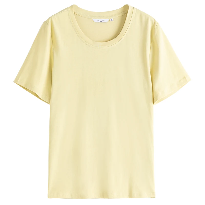 DUSHU Plus Size Office Lady Women Simple Basic Round Neck T-shirt 2021 Summer Casual All-match Short-sleeved Yellow Black Top
DUSHU Plus Size Office Lady Women Simple Basic Round Neck T-shirt 2021 Summer Casual All-match Short-sleeved Yellow Black Top
