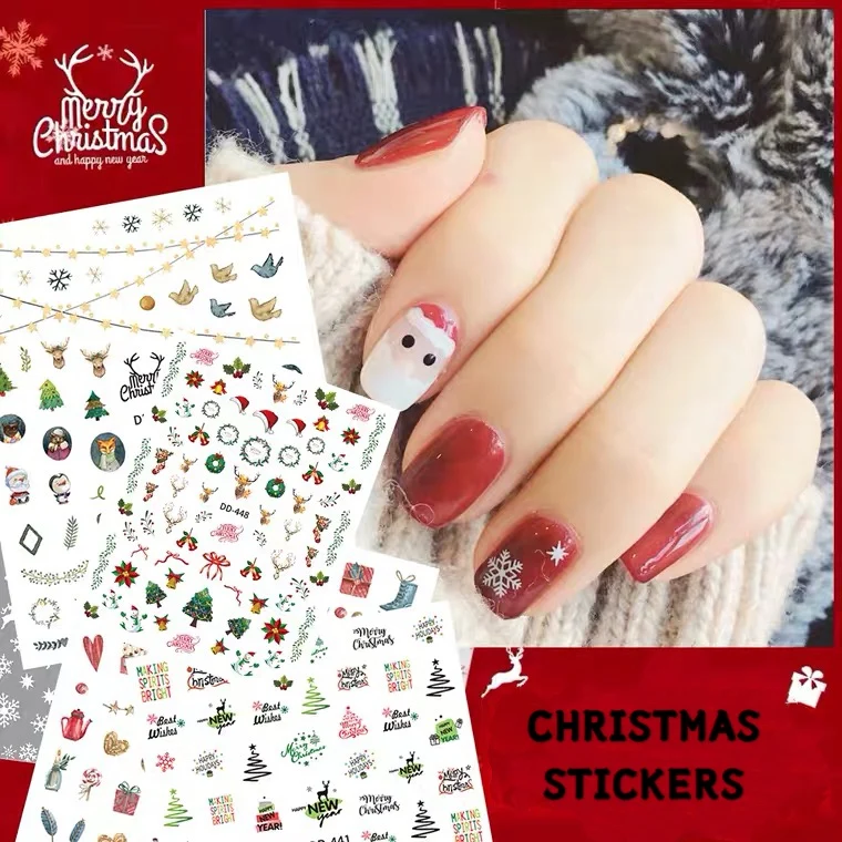 Nail Polish Sticker Christmas Santa Winter Snowflakes Manicure Nail Art Decals DIY Stickers New Year Nail Decals Decoration
Nail Polish Sticker Christmas Santa Winter Snowflakes Manicure Nail Art Decals DIY Stickers New Year Nail Decals Decoration