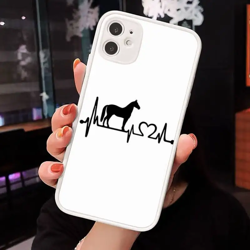 Horse Pony Horse Heartbeat Phone Cases Matte Transparent for iPhone 7 8 11 12 s mini pro X XS XR MAX Plus cover funda
Horse Pony Horse Heartbeat Phone Cases Matte Transparent for iPhone 7 8 11 12 s mini pro X XS XR MAX Plus cover funda