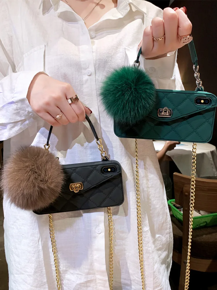 Luxury Brand Portable with Fox Hairball Chain Lanyard Phone Case For IPhone 12 mini 12 Pro Max 11 Pro X XR XS Max 7 8 Plus cover
Luxury Brand Portable with Fox Hairball Chain Lanyard Phone Case For IPhone 12 mini 12 Pro Max 11 Pro X XR XS Max 7 8 Plus cover