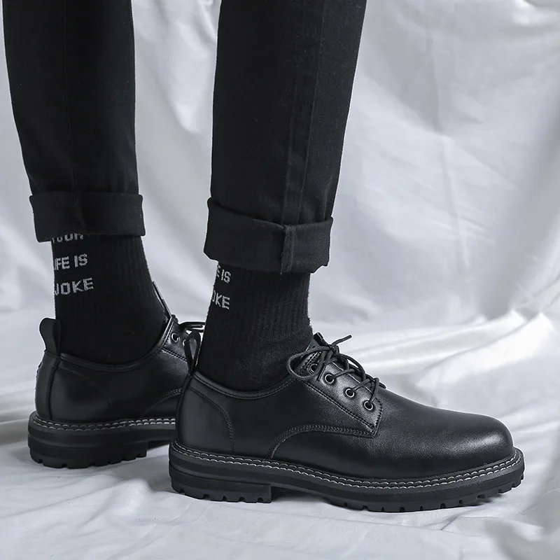 Men Casual Leather Shoes Man Japan Harajuku Korean Streetwear Business Fashion Vintage Dress Wedding Leather Shoes Male
Men Casual Leather Shoes Man Japan Harajuku Korean Streetwear Business Fashion Vintage Dress Wedding Leather Shoes Male