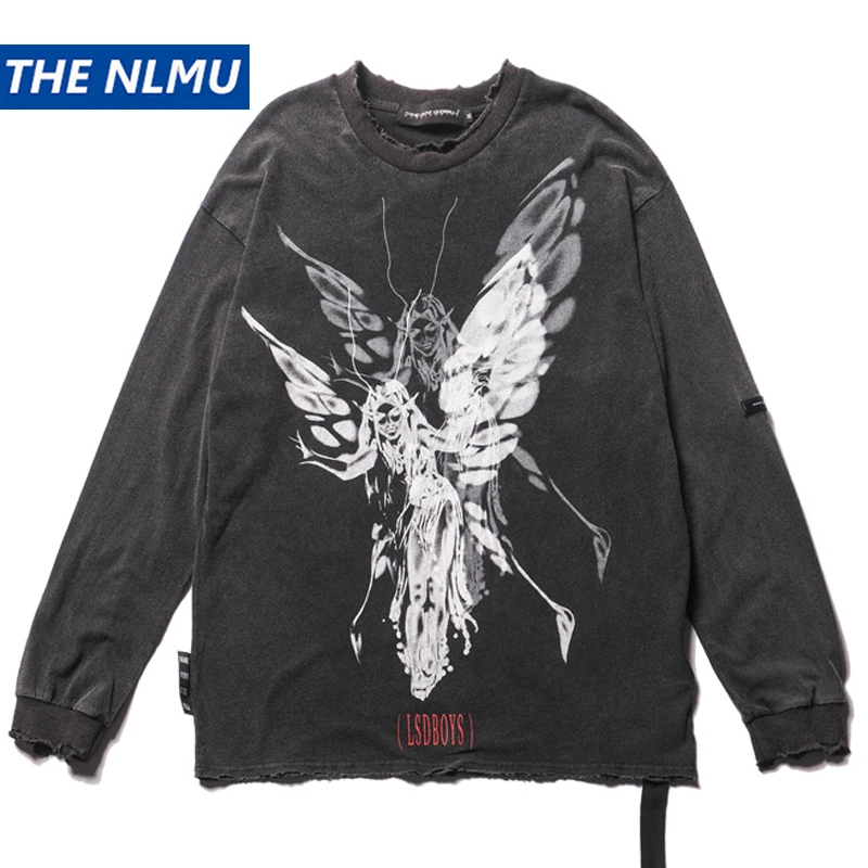 Vintag Printed Long Sleeve T Shirts 2021 Spring Harajuku Damaged T-Shirt Mens Hip Hop Casual Cotton Streetwear Tops Tees WY754
Vintag Printed Long Sleeve T Shirts 2021 Spring Harajuku Damaged T-Shirt Mens Hip Hop Casual Cotton Streetwear Tops Tees WY754