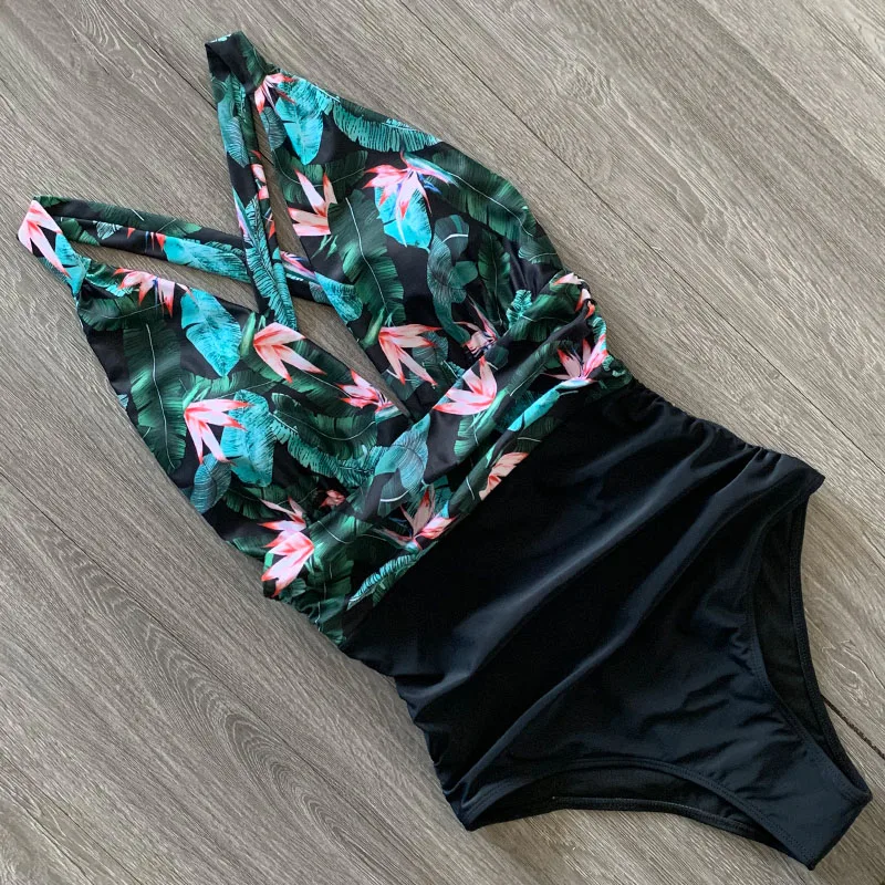 Sexy One Piece Swimsuit Female Floral Women Swimwear Push Up Bathing Suits Bodysuits Beach Wear Deep V-neck Ruffle Monokini
Sexy One Piece Swimsuit Female Floral Women Swimwear Push Up Bathing Suits Bodysuits Beach Wear Deep V-neck Ruffle Monokini