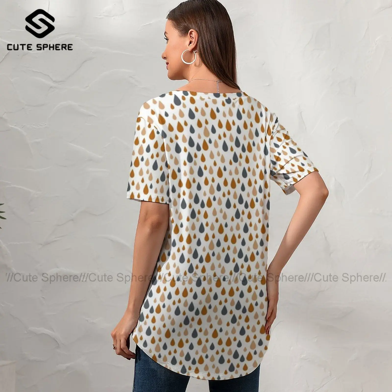 Rain T-Shirt Ladies New Fashion Summer T Shirt V Neck Printed Short Sleeve Tshirt Large
Rain T-Shirt Ladies New Fashion Summer T Shirt V Neck Printed Short Sleeve Tshirt Large