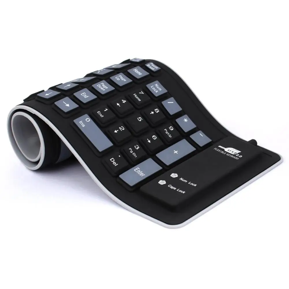 103 Keys Foldable Dustproof Soft Silicone Gaming Keyboard for Laptop/Computer Roll Up Silica Gel Keyboard Wired Gaming Keyboard
103 Keys Foldable Dustproof Soft Silicone Gaming Keyboard for Laptop/Computer Roll Up Silica Gel Keyboard Wired Gaming Keyboard
