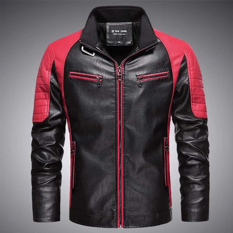 Men New Autumn Casual Motor Spliced Leather Jacket Coat Men Autumn Fashion Biker Vintage Warm Leather Jacket Coat Men
Men New Autumn Casual Motor Spliced Leather Jacket Coat Men Autumn Fashion Biker Vintage Warm Leather Jacket Coat Men
