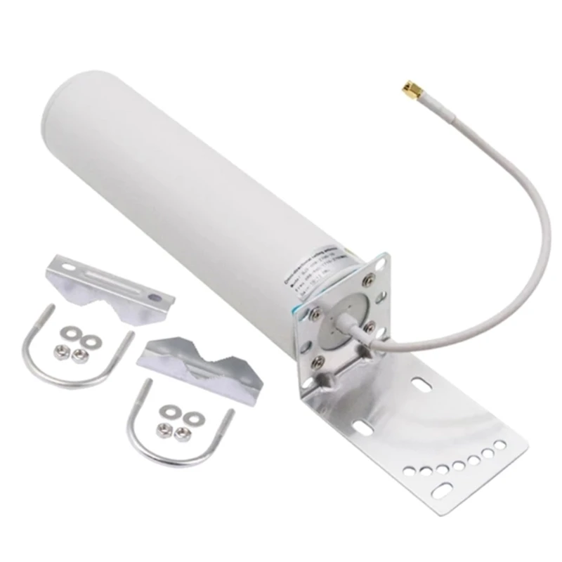 

High Gain 12dBi Dual SMA Male Wide Band 3G/4G LTE Omni-Directional Outdoor Antenna for Phone Signal Booster LTE Router