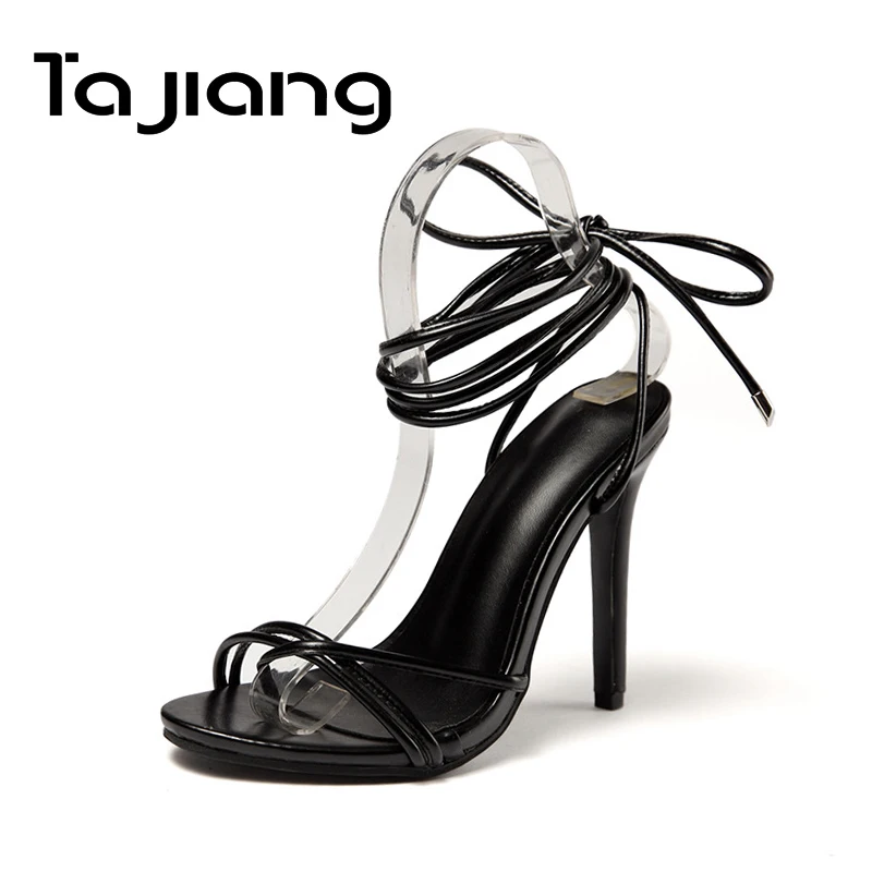 Ta Jiang Sexy Open Toe Women High Heels Summer Gladiator Sandals Classic Black Ladies Dress Thin Heels Narrow Band Shoes Woman
Ta Jiang Sexy Open Toe Women High Heels Summer Gladiator Sandals Classic Black Ladies Dress Thin Heels Narrow Band Shoes Woman
