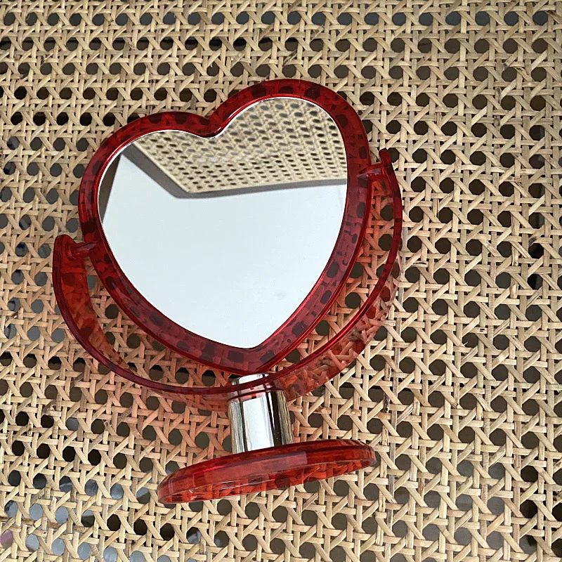 1Pc Acrylic Double Side Makeup Mirror Cute Heart Shaped Cosmetic Mirror Transparent Base Home Bedroom Desktop Make Up Mirror
1Pc Acrylic Double Side Makeup Mirror Cute Heart Shaped Cosmetic Mirror Transparent Base Home Bedroom Desktop Make Up Mirror