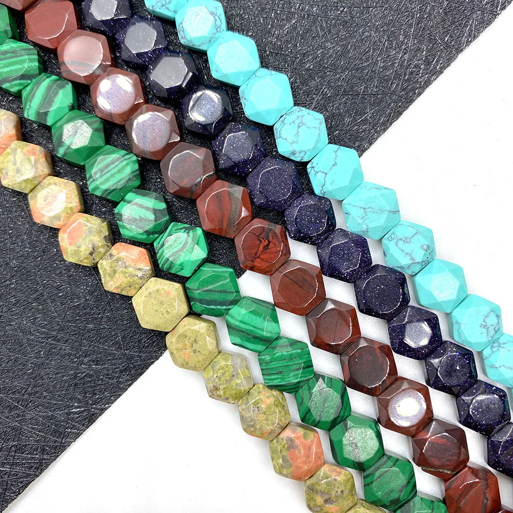 Natural Stone Hexagonal Faceted Beads 8x8x5mm White Turquoise Loose Beads DIY Jewelry Making Bracelet Necklace Accessories
Natural Stone Hexagonal Faceted Beads 8x8x5mm White Turquoise Loose Beads DIY Jewelry Making Bracelet Necklace Accessories