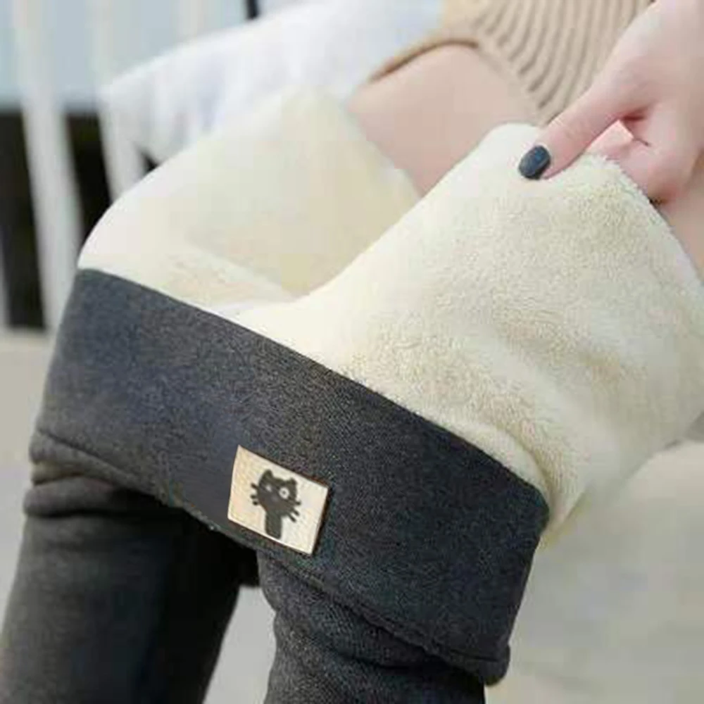 Solid Women's Winter Warm Leggings Super-thick Skinny High Stretch Lamb Cashmere Leggins High Waist Skinny Trousers
Solid Women's Winter Warm Leggings Super-thick Skinny High Stretch Lamb Cashmere Leggins High Waist Skinny Trousers