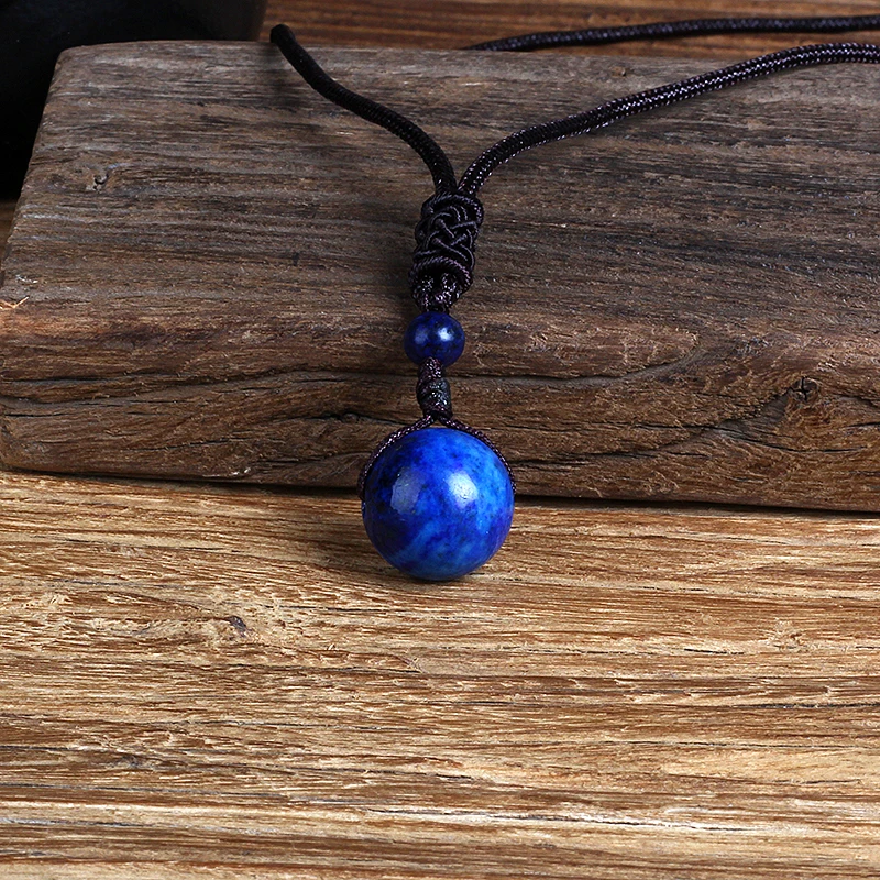 Natural Royal Lapis Lazuli Bead Pendant Necklaces Woman Transfer Good Luck Bead Necklace Amulet Rope Chain Handmade Jewelry Gift
Natural Royal Lapis Lazuli Bead Pendant Necklaces Woman Transfer Good Luck Bead Necklace Amulet Rope Chain Handmade Jewelry Gift