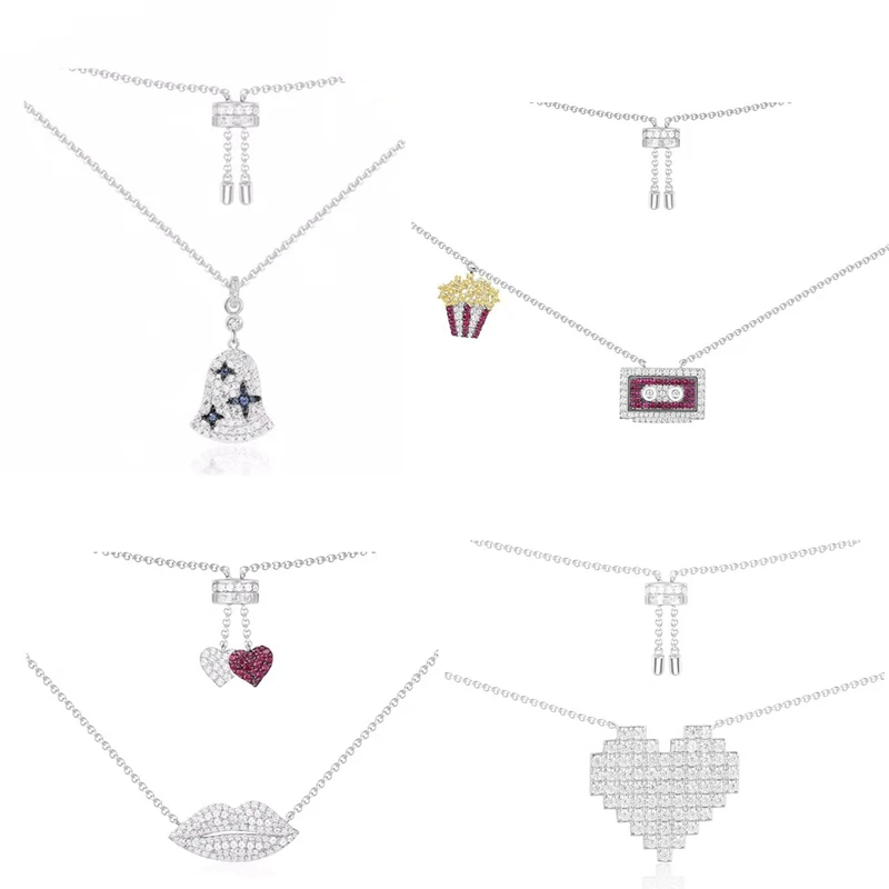 LIDU 925 Silver Heart Lips Necklace With Stylish And Elegant Monaco Jewelry As A Gift For Friends
LIDU 925 Silver Heart Lips Necklace With Stylish And Elegant Monaco Jewelry As A Gift For Friends