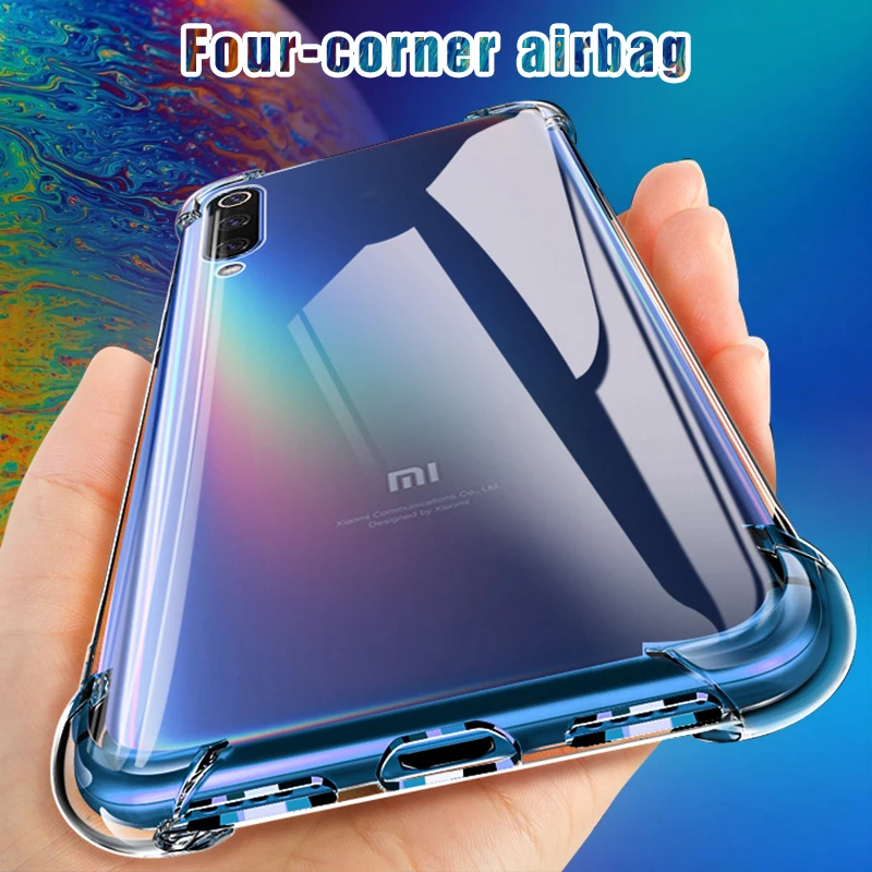 Подушка безопасности Drop Небьющийся футляр для Xiaomi Mi 9 9T Pro CC9 CC9e Note 10 TPU Защитный