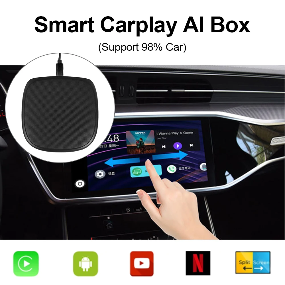 4 + 64 Гб UX999 Автомобильный плеер для Volvo Ford Benz VW Kia Toyota автомобильный мультимедийный плеер Carplay Ai Box беспроводной Android Box Mini 
4 + 64 Гб UX999 Автомобильный плеер для Volvo Ford Benz VW Kia Toyota автомобильный мультимедийный плеер Carplay Ai Box беспроводной Android Box Mini