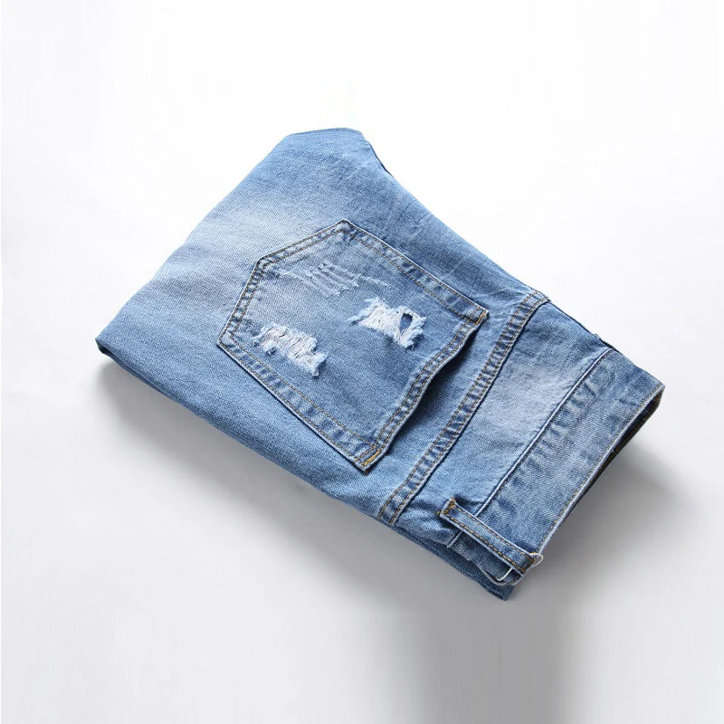 Of Autumn And Winter 2021 Fashion Patch Men's Jeans With Holes, Personalized Jeans And Amazon Trendy Pants
Of Autumn And Winter 2021 Fashion Patch Men's Jeans With Holes, Personalized Jeans And Amazon Trendy Pants