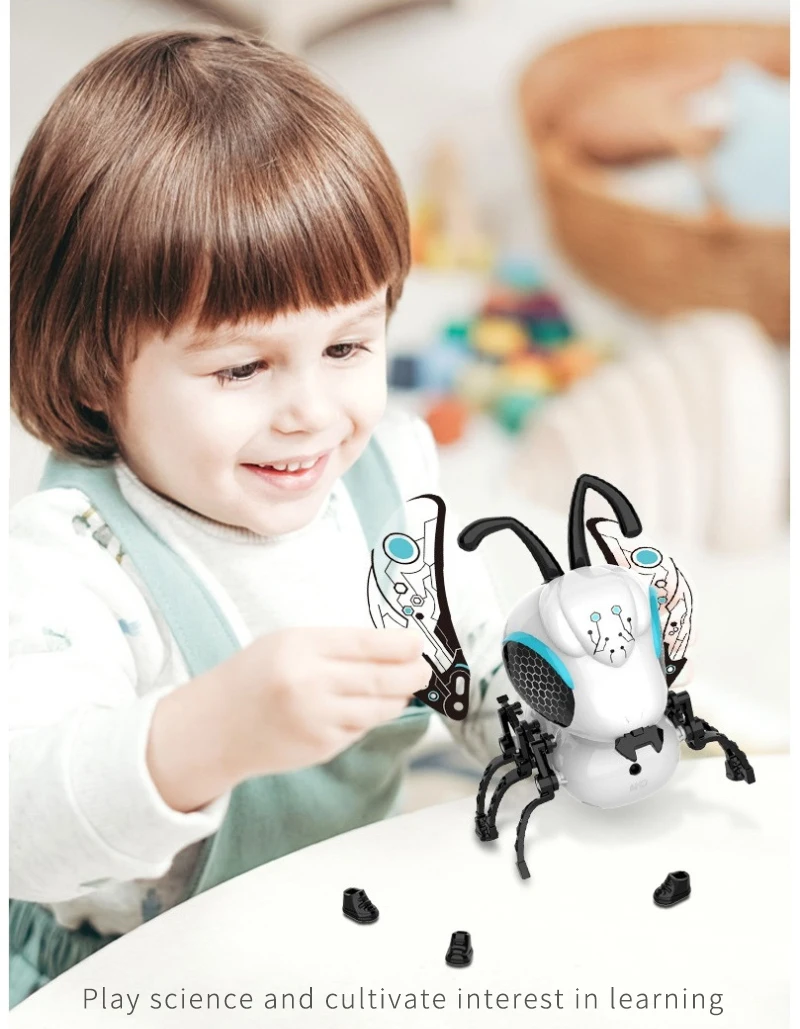 2 Colors Children's Touch Induction Charging Bee Toy Can Walk With Sound And Colorful Light Assembled Toy For Kids Funny Gift
2 Colors Children's Touch Induction Charging Bee Toy Can Walk With Sound And Colorful Light Assembled Toy For Kids Funny Gift
