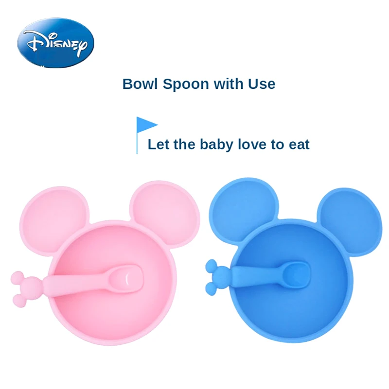 Disney Baby Suction Cup Bowl Kids Food Supplement Infant Silicone Eating Bowl Household Tableware Anti-drop Spoon Set
Disney Baby Suction Cup Bowl Kids Food Supplement Infant Silicone Eating Bowl Household Tableware Anti-drop Spoon Set