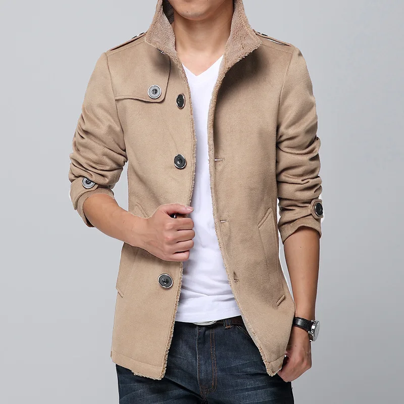 Man Long Sleeve Male Thick Overcoat Slim Plus Size Mens Black Winter Coat Windbreaker Boys Outerwear Woolen Blend Coat 3xl 4xl 
Man Long Sleeve Male Thick Overcoat Slim Plus Size Mens Black Winter Coat Windbreaker Boys Outerwear Woolen Blend Coat 3xl 4xl