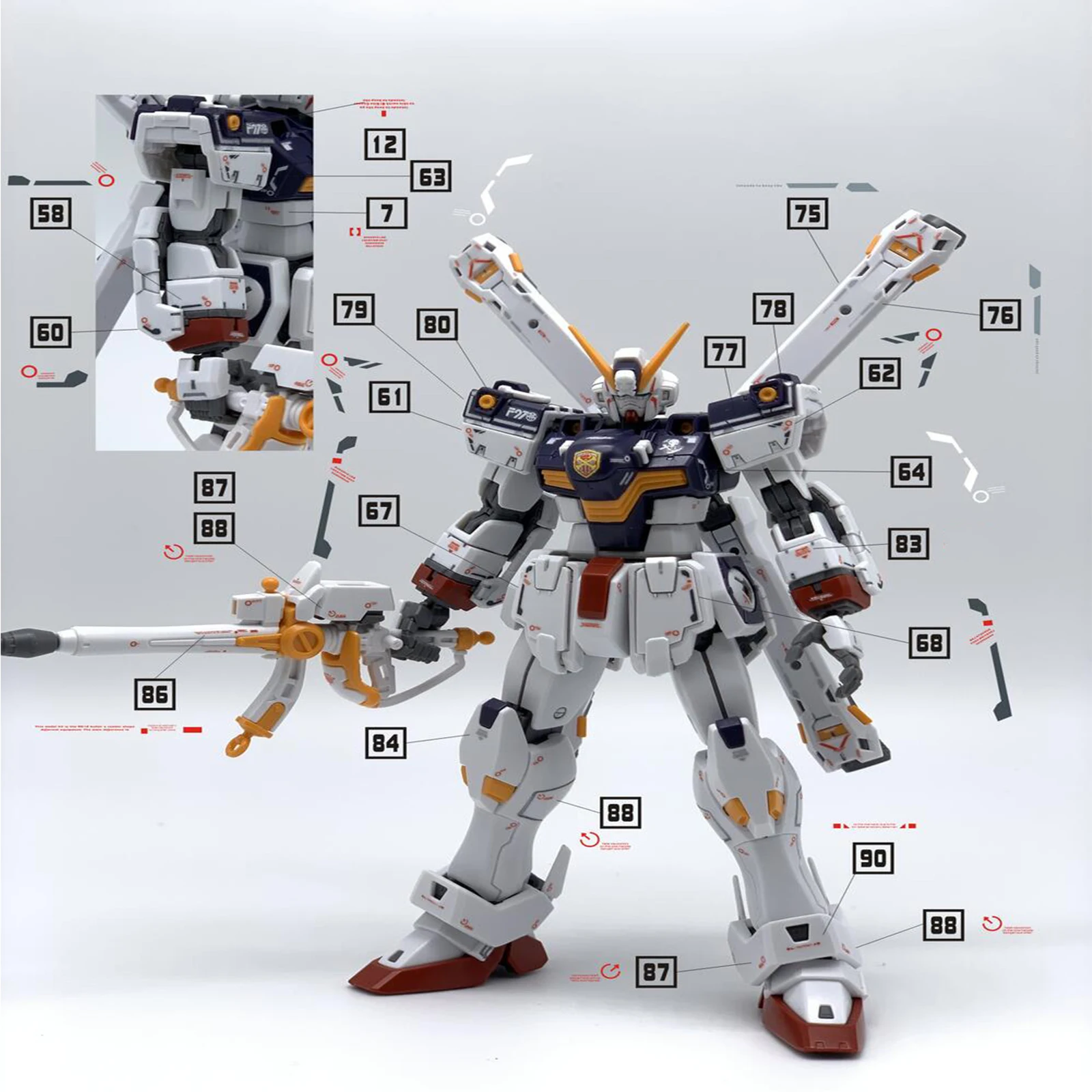 Наклейки для RG 1/144 X1 Crossbone Gundam X1, наклейки моделей, креативные DIY Водные Наклейки
Наклейки для RG 1/144 X1 Crossbone Gundam X1, наклейки моделей, креативные DIY Водные Наклейки