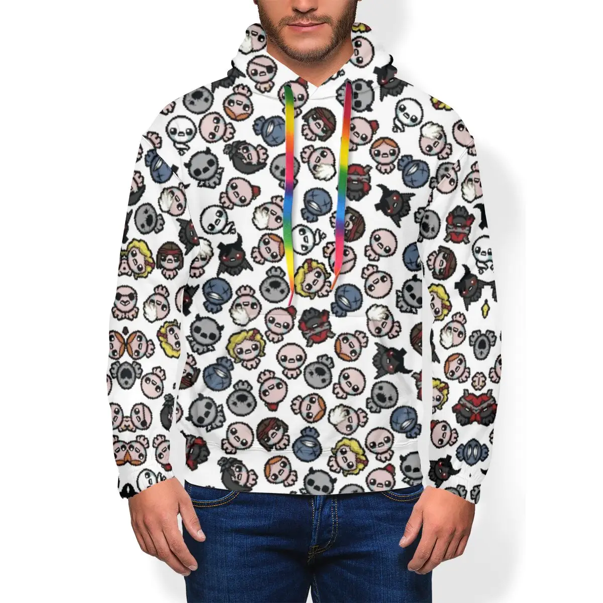 The Binding Of Isaac Hoodie Hoodies Outdoor Autumn Pullover Polyester Men |