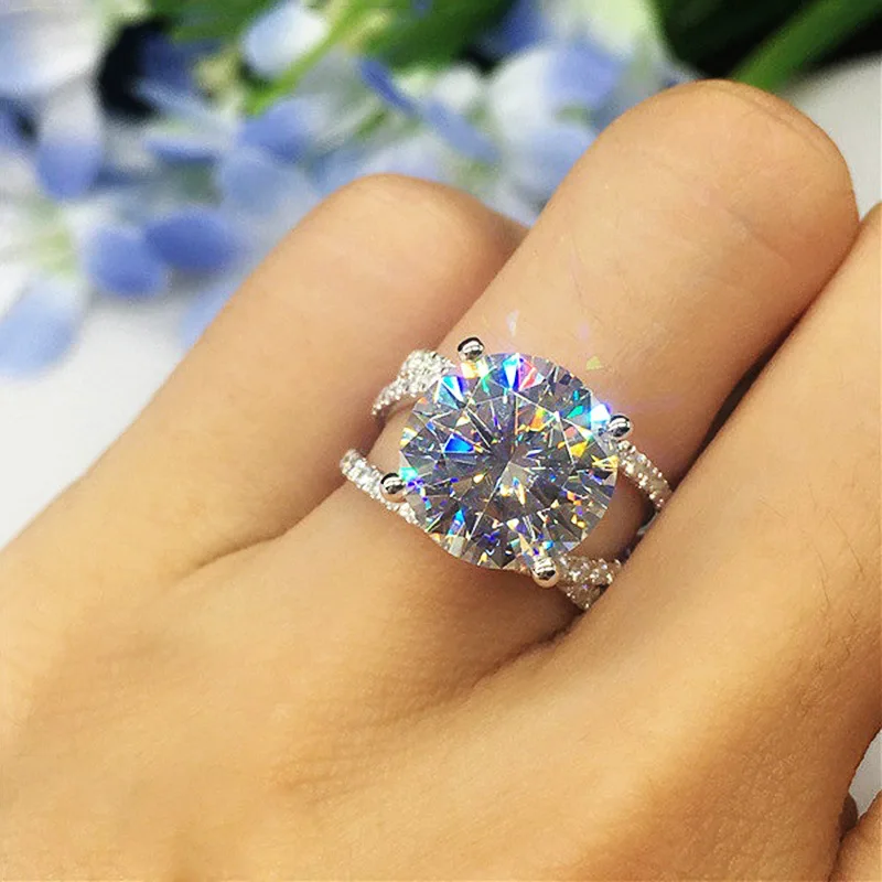 925 Sterling Silver Diamond Rings for Women Wedding Engagement Bridal Jewelry Elegant Ring Fashion Accessories Christmas Gifts
925 Sterling Silver Diamond Rings for Women Wedding Engagement Bridal Jewelry Elegant Ring Fashion Accessories Christmas Gifts