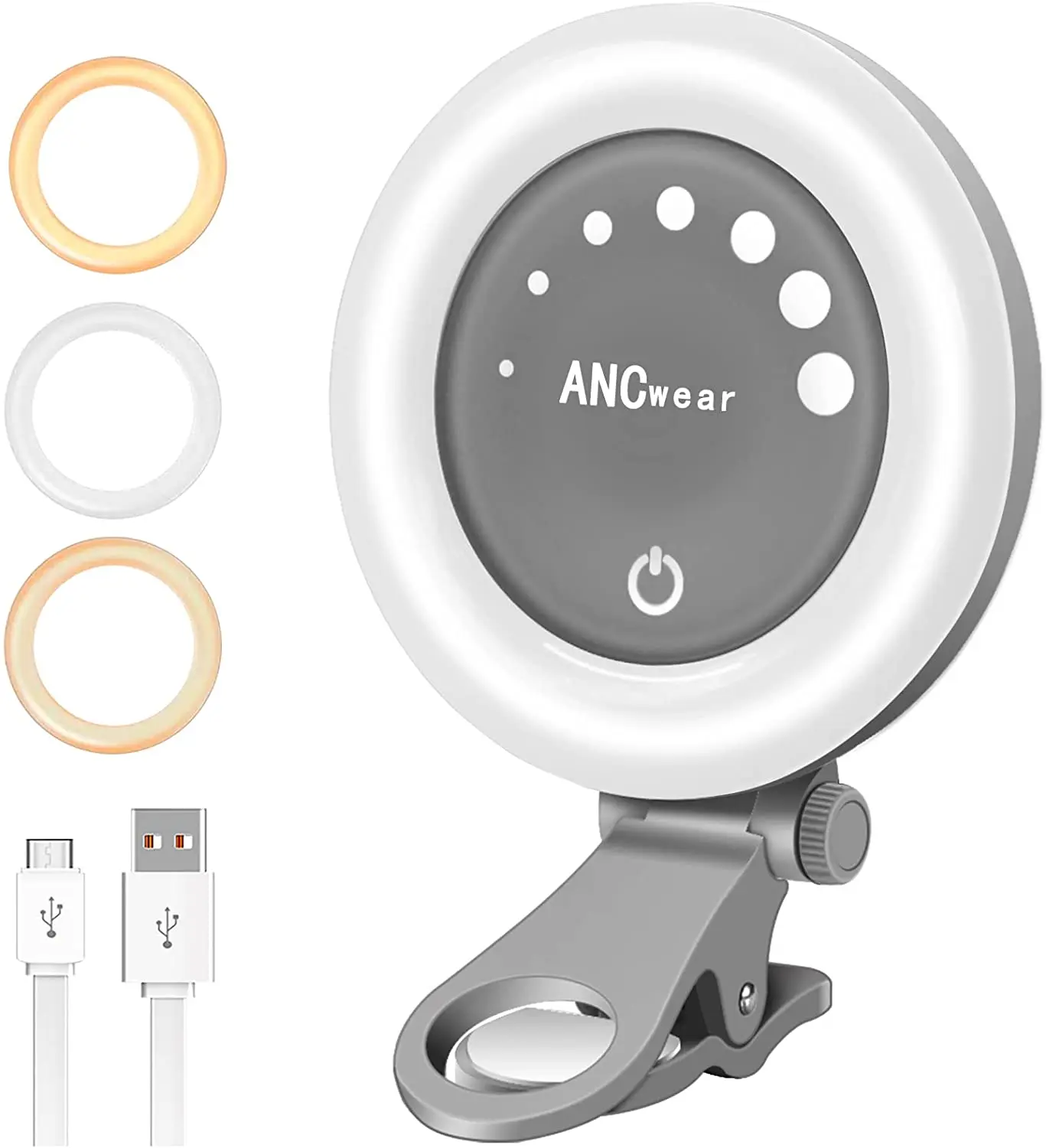 Кольцевой светильник для селфи ANCwear, перезаряжаемая Светодиодная лампа, дополнительная Красивая лампа s, 21 световой эффект, 7 уровней
Кольцевой светильник для селфи ANCwear, перезаряжаемая Светодиодная лампа, дополнительная Красивая лампа s, 21 световой эффект, 7 уровней