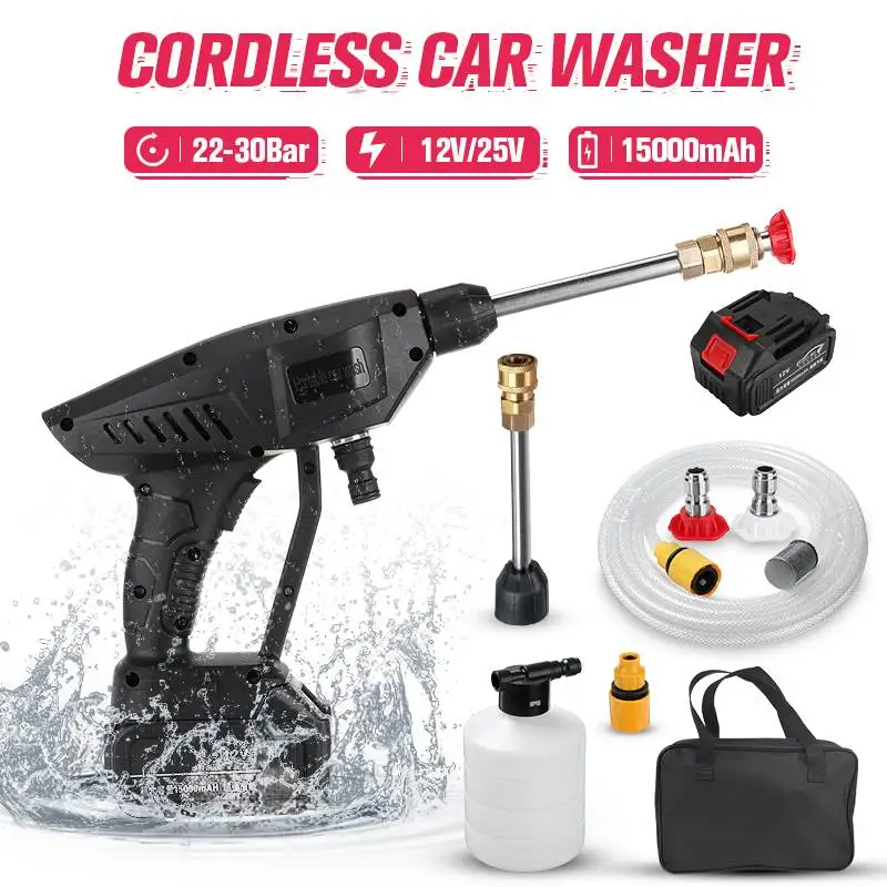 Car Washer For Makita Lithium Battery 200W 15000mAh Cordless Electric Pressure Washer Power Washing Auto Spray Garden Tool
Car Washer For Makita Lithium Battery 200W 15000mAh Cordless Electric Pressure Washer Power Washing Auto Spray Garden Tool