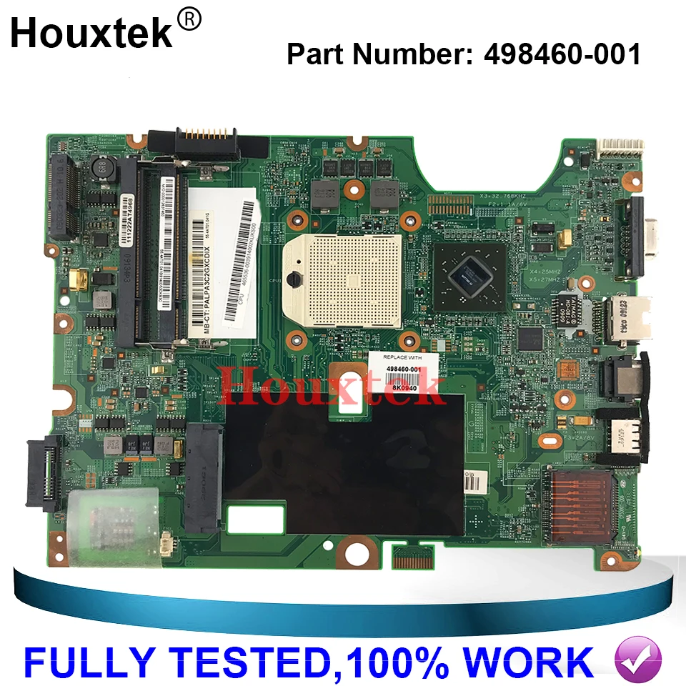 498460-001 for HP CQ60 G60 Series 07241-5 48.4J103.051 UMA Laptop Motherboard socket s1 Mainboard Test Work
498460-001 for HP CQ60 G60 Series 07241-5 48.4J103.051 UMA Laptop Motherboard socket s1 Mainboard Test Work