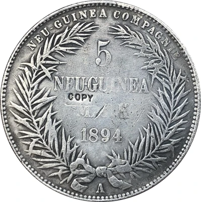 1894 Германия 5 марок Монета КОПИЯ 
1894 Германия 5 марок Монета КОПИЯ