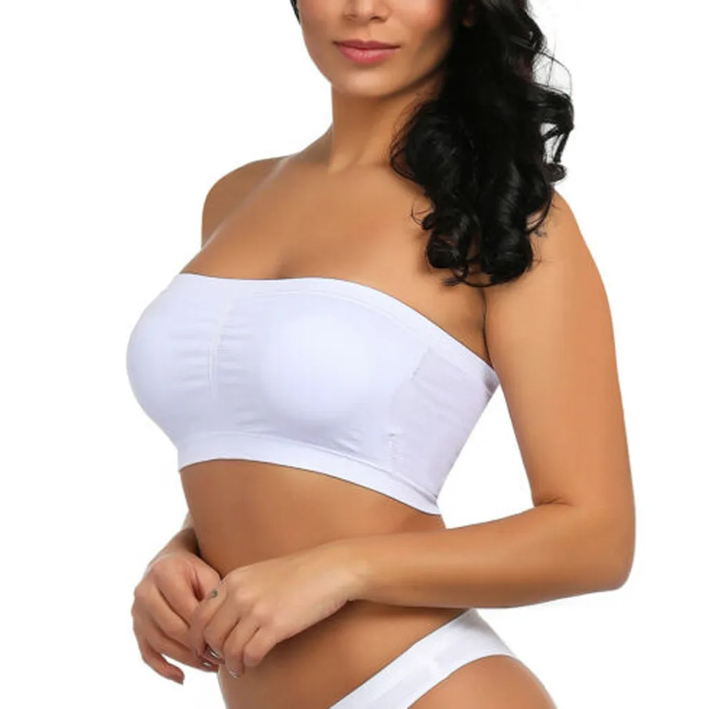 New Double Women Plus Size Strapless Bra Bandeau Tube Removable Padded Top Stretchy Detachable Pad Bra Tube Top
New Double Women Plus Size Strapless Bra Bandeau Tube Removable Padded Top Stretchy Detachable Pad Bra Tube Top