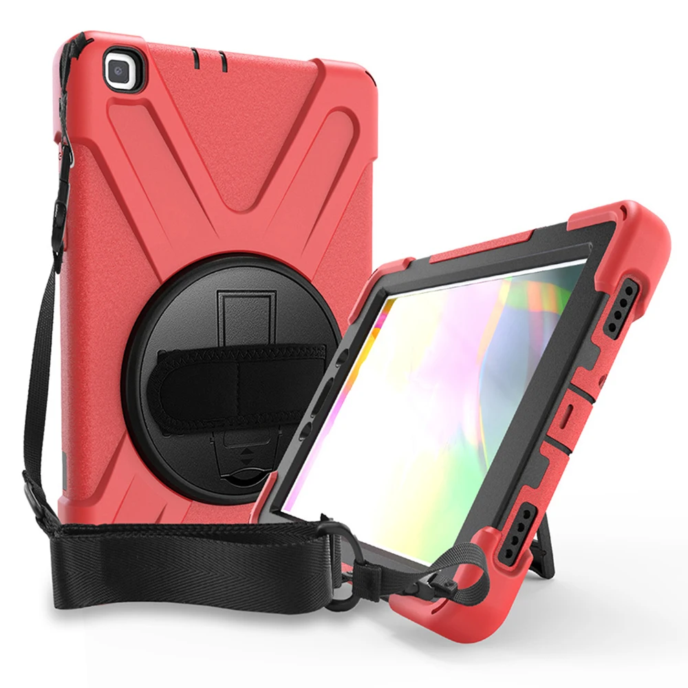 Kickstand Cover for Samsung Galaxy Tab T290 T295 Shockproof Silicon Tablet Heavy Duty Case With Shoulder Strap
Kickstand Cover for Samsung Galaxy Tab T290 T295 Shockproof Silicon Tablet Heavy Duty Case With Shoulder Strap