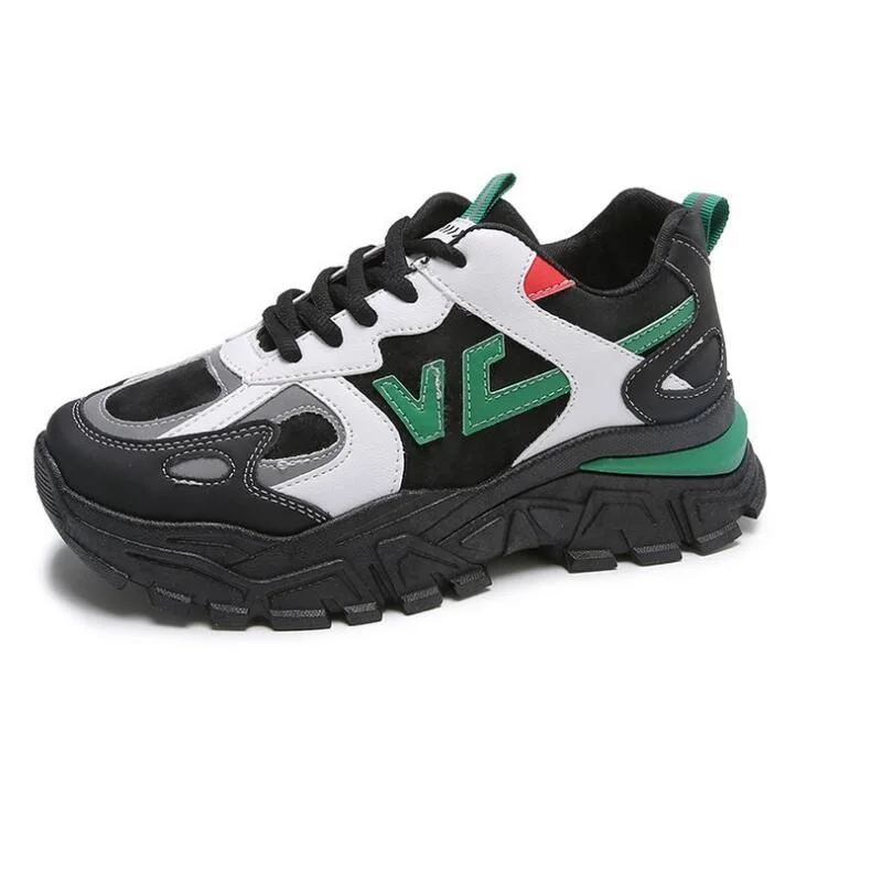 New Women Platform Sneakers Korean Fashion PU Leather Trainers Womens Chunky Sneakers Tenis Female Lace Up Casual Shoes
New Women Platform Sneakers Korean Fashion PU Leather Trainers Womens Chunky Sneakers Tenis Female Lace Up Casual Shoes