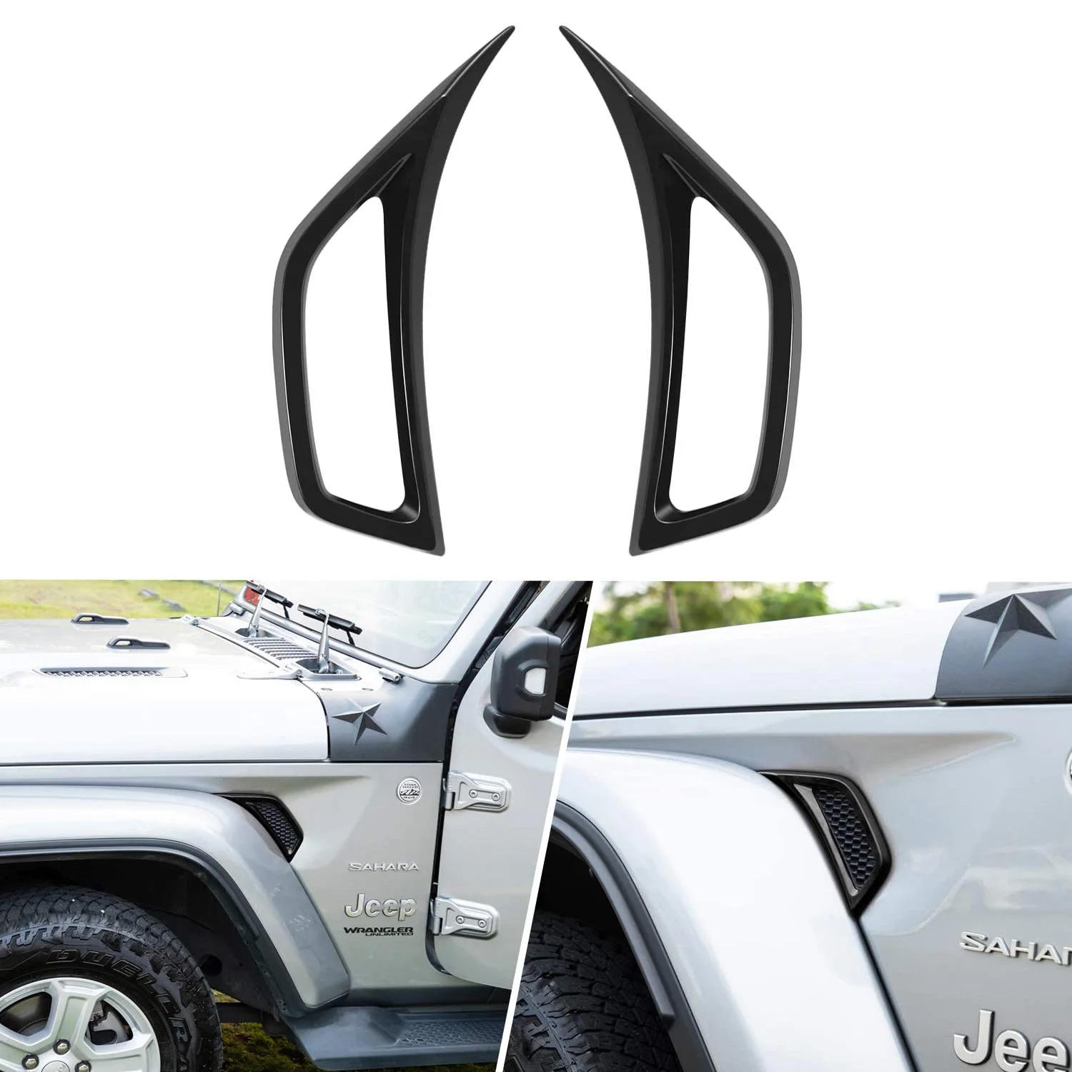 Chuang Qian Air Conditioning Vent Outlet Cover Trim Exterior for Jeep Gladiator JT Wrangler JL JLU 2018-2021 Black 2PCS
Chuang Qian Air Conditioning Vent Outlet Cover Trim Exterior for Jeep Gladiator JT Wrangler JL JLU 2018-2021 Black 2PCS