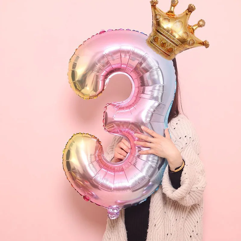 32inch Rainbow Number Foil Balloons Air Balloon Birthday Party Decorations Kids Rose Gold Pink Silver Blue 0-9 Digit Ball
32inch Rainbow Number Foil Balloons Air Balloon Birthday Party Decorations Kids Rose Gold Pink Silver Blue 0-9 Digit Ball