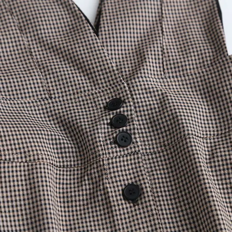 2021 new women's dress knitted plaid fashion suspender dress casual banquet dress
2021 new women's dress knitted plaid fashion suspender dress casual banquet dress