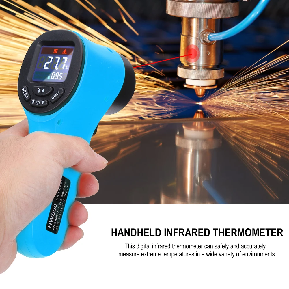 2021 New HW550 Temperature-50~550°C Handheld Infrared Thermometer Non-contact Industrial LCD Kitchen Digital Termometer Sensor
2021 New HW550 Temperature-50~550°C Handheld Infrared Thermometer Non-contact Industrial LCD Kitchen Digital Termometer Sensor