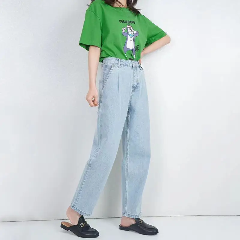 2021 Autumn New Women's Pants Slim-fit All-match Light Blue Simple All-match Fashion Casual Fashion Women's Wide-leg Jeans WS123
2021 Autumn New Women's Pants Slim-fit All-match Light Blue Simple All-match Fashion Casual Fashion Women's Wide-leg Jeans WS123