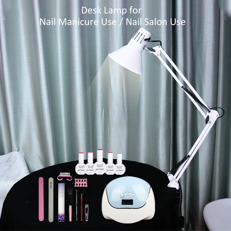 OOS Flexible Swing Arm Clamp Mount Lamp for manicure nail master Office Home E27 Bulb LCD Lamp Manicure Nail Art Salon Equipment
OOS Flexible Swing Arm Clamp Mount Lamp for manicure nail master Office Home E27 Bulb LCD Lamp Manicure Nail Art Salon Equipment