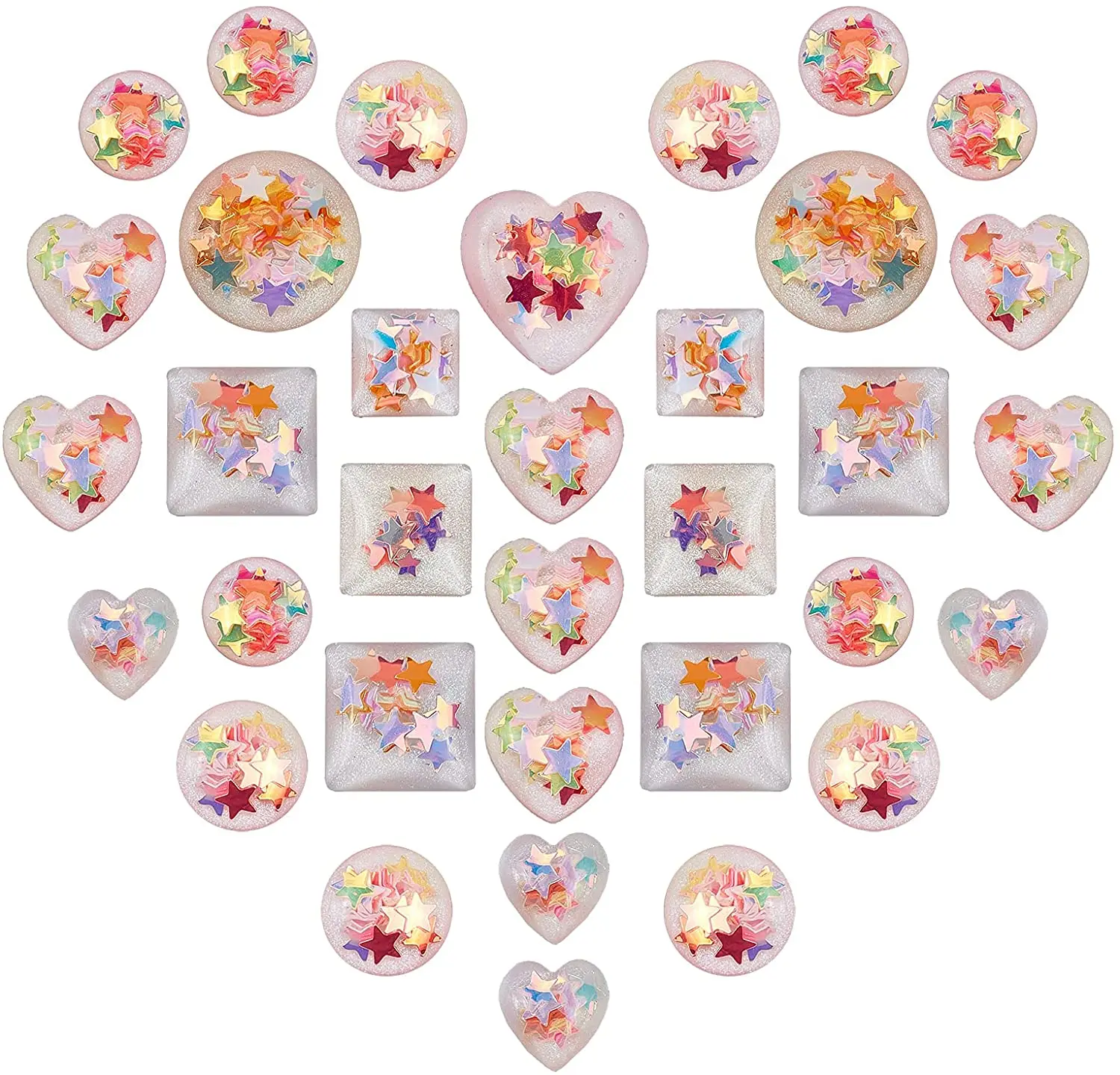 1 коробка 90 штук 3 Кабошон из смолы Милая полукруглая квадратная Подвеска со звездами ювелирные изделия рукоделие Скрапбукинг цвета слоново...
1 коробка 90 штук 3 Кабошон из смолы Милая полукруглая квадратная Подвеска со звездами ювелирные изделия рукоделие Скрапбукинг цвета слоново...