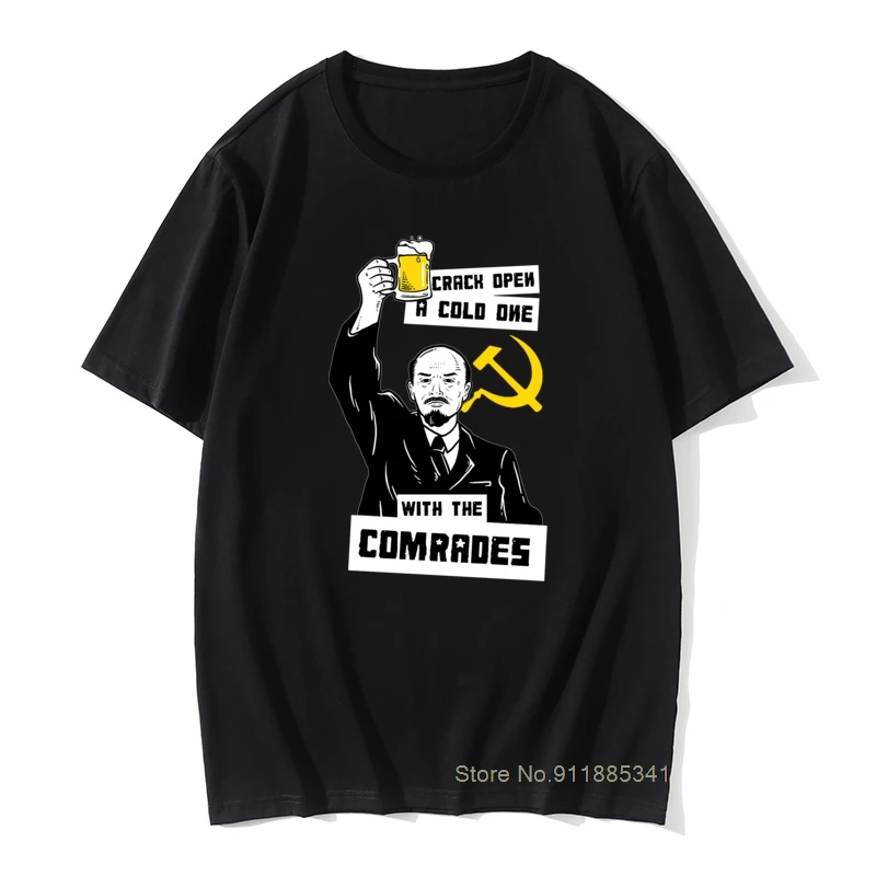 Unisex USSR Lenin The Comrade Communism T Shirt Funny Design For Man Tops Tees Tee Shirt Christmas Gift Tshirt Cotton Fabric
Unisex USSR Lenin The Comrade Communism T Shirt Funny Design For Man Tops Tees Tee Shirt Christmas Gift Tshirt Cotton Fabric
