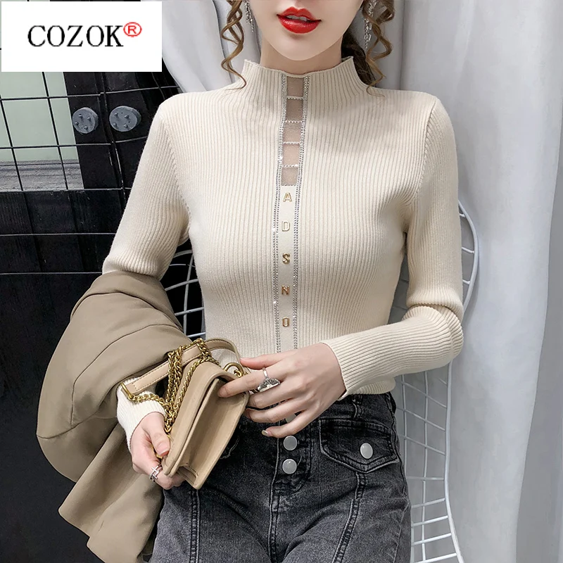 Half-high Collar Women's Bottoming Shirt for Fall/winter 2021 Long-sleeved Knitted Top with A Slim-fit Pullover Sweater
Half-high Collar Women's Bottoming Shirt for Fall/winter 2021 Long-sleeved Knitted Top with A Slim-fit Pullover Sweater